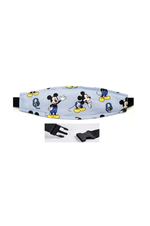 Oto Koltugu Ve Puset Için Baş Destegi %100 Pamuk Kumaştan Üretilmiş Mickey