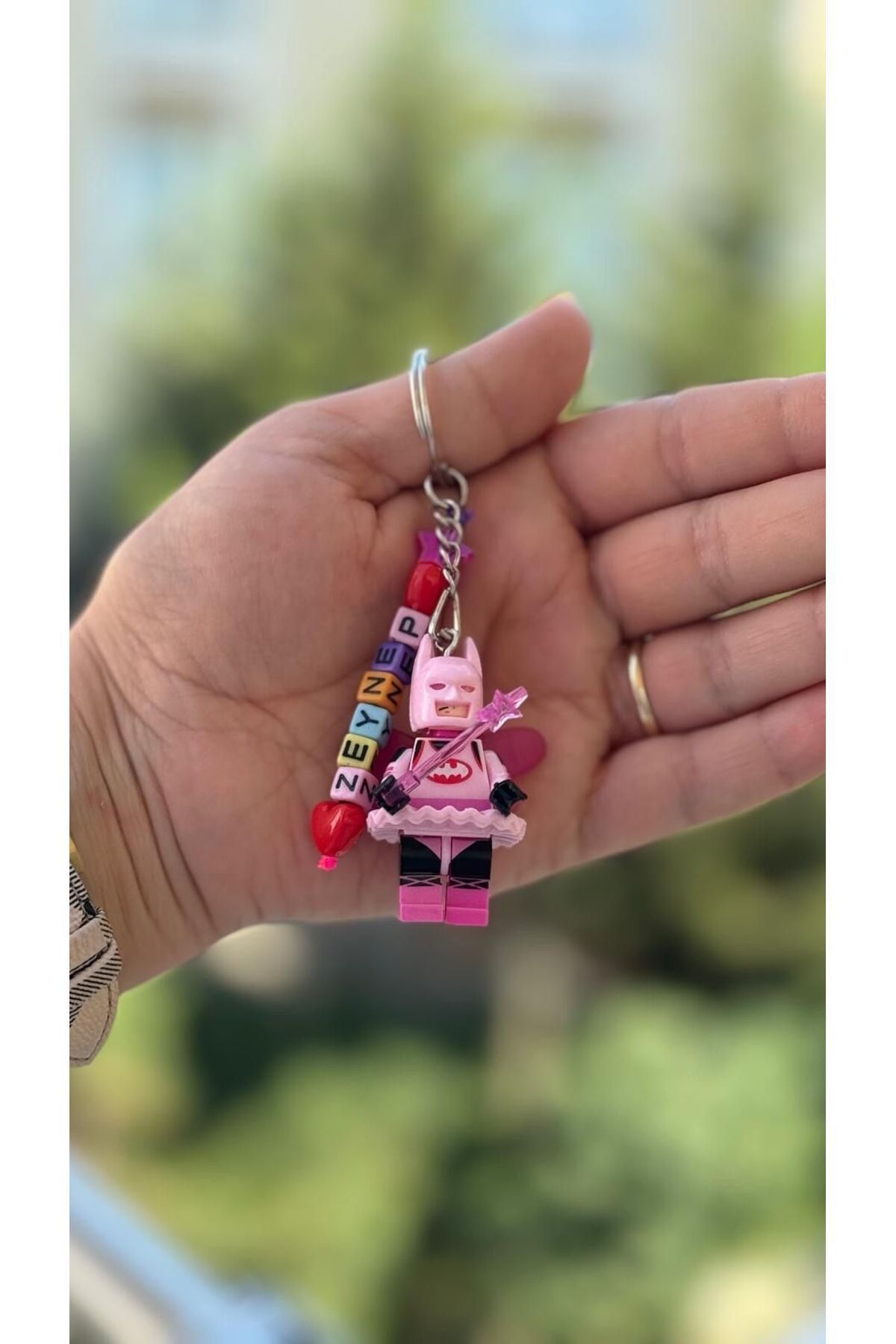 Mini figür anahtarlık fairy Batman  kişiye özel isim
