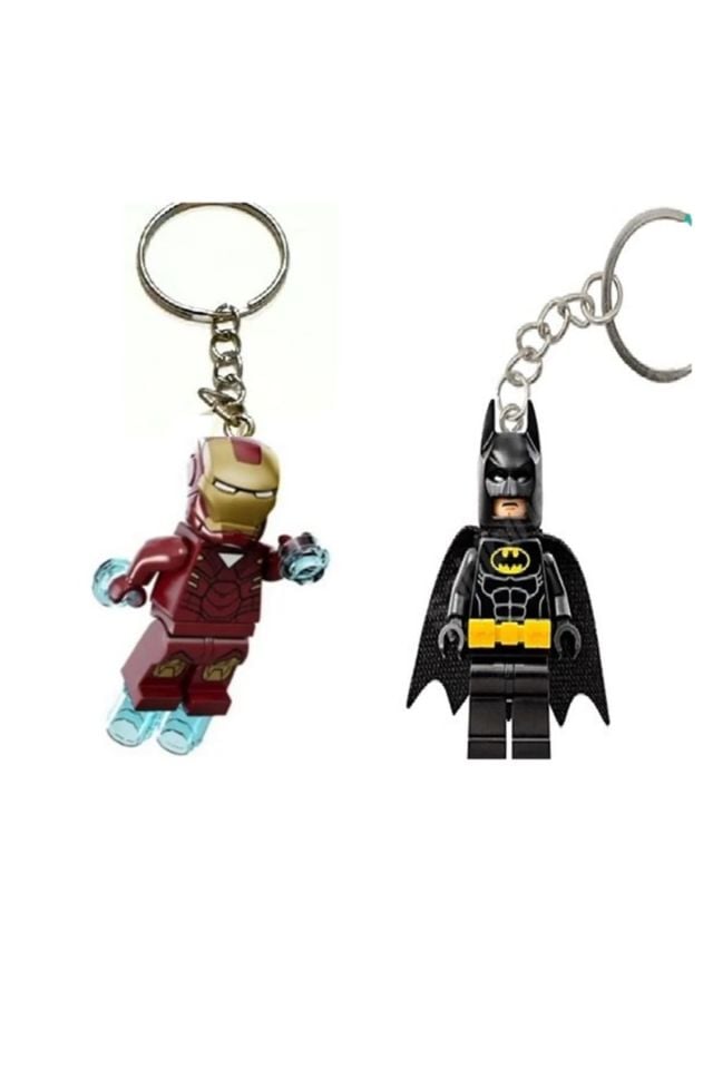 Mini fiğür anahtarlık  Batman & iron Man