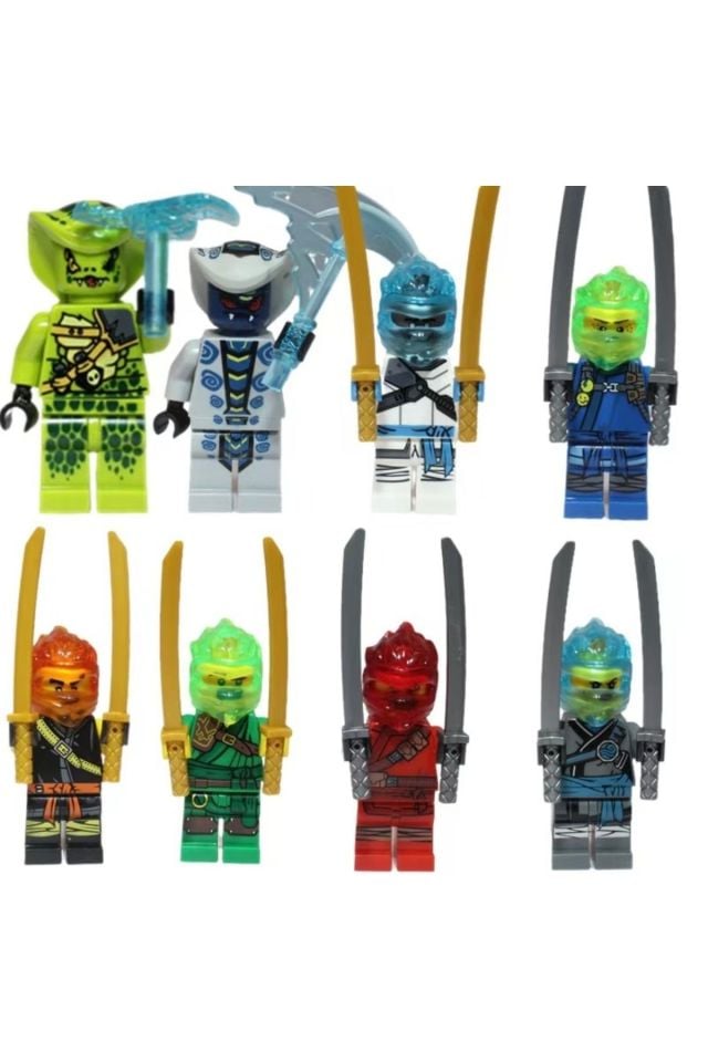 8 adet Ninja go  yapı taşları yeni