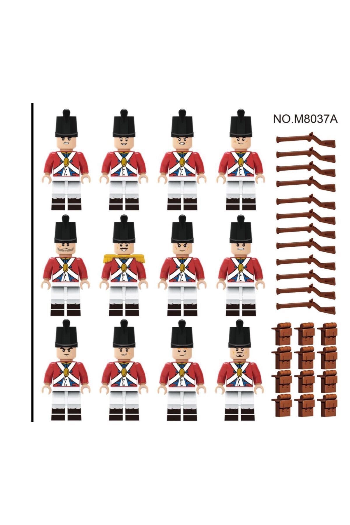 12 Adet OrtaÇağ  Şövalyeleri Yapı Taşları Mini Figür