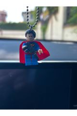 Mini Figür Yapı Taşları Dikiz Aynası Aksesuarı Süperman