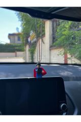 Mini Figür Yapı Taşları Dikiz Aynası Aksesuarı Süperman