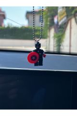 Mini Figür Yapı Taşları Dikiz Aynası Süsü Captain Amerika