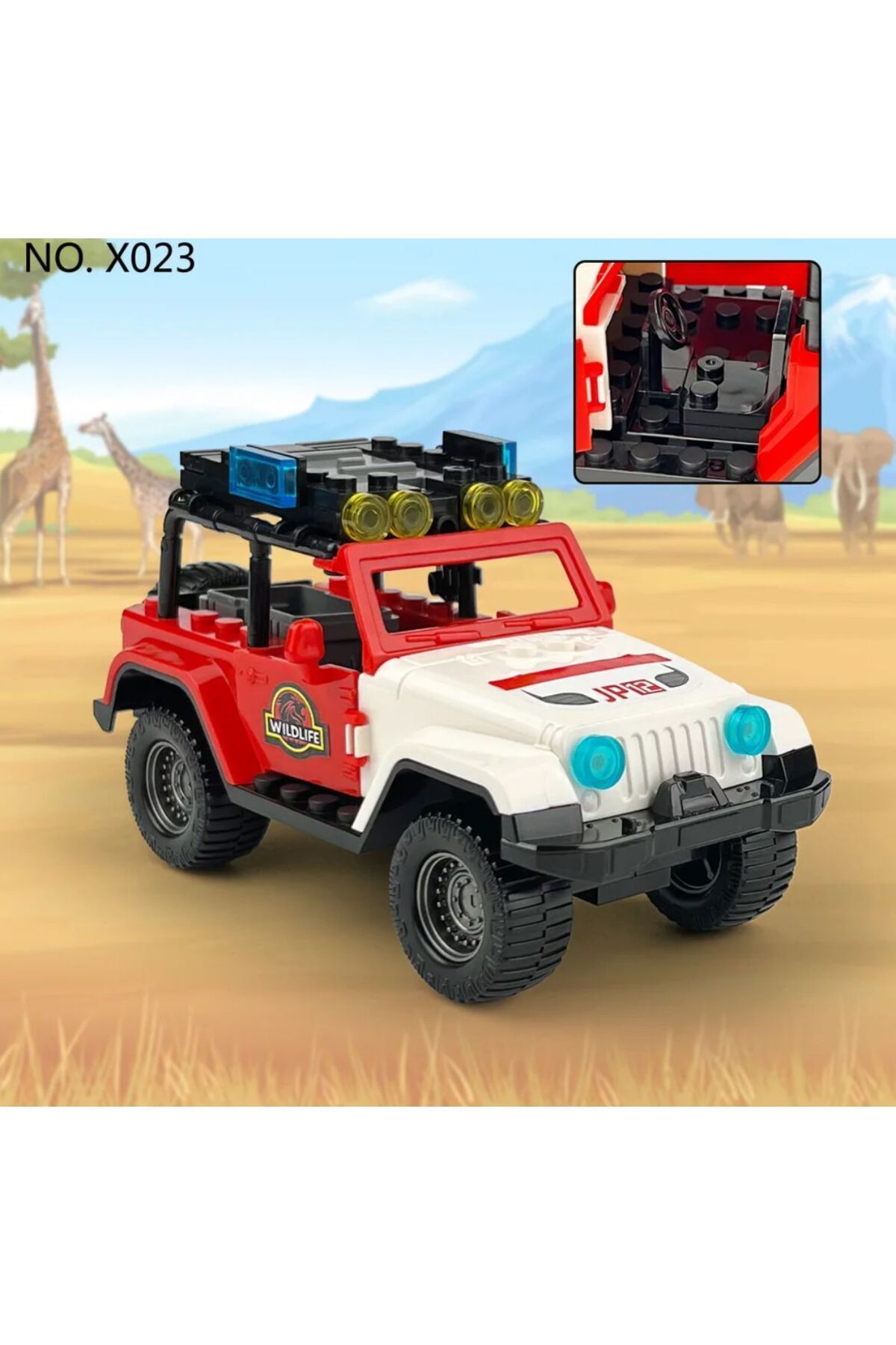 Swat askeri jeep yapı taşları görsel gibidir