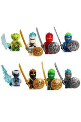 8 Adet Lego uyumlu yapı taşları ninja go