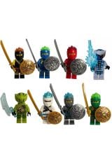 8 Adet Lego uyumlu yapı taşları ninja go