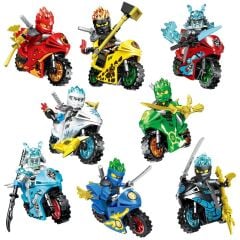 8 Adet Ninjago Motorlu Serisi Lego Uyumlu Görsel Ile Aynıdır