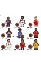 9 Adet Uyumlu Yapı Taşları Basketbolcu Seti