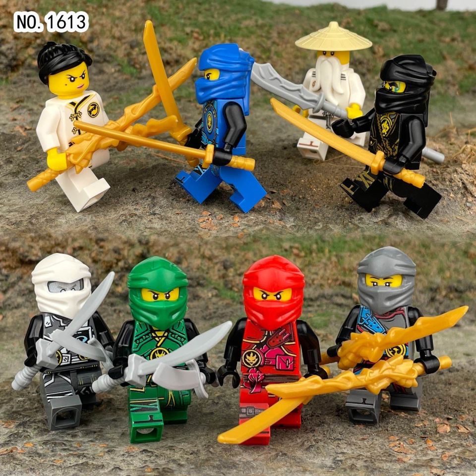8 Adet Ninja go Lego uyumlu set görsel gibidir