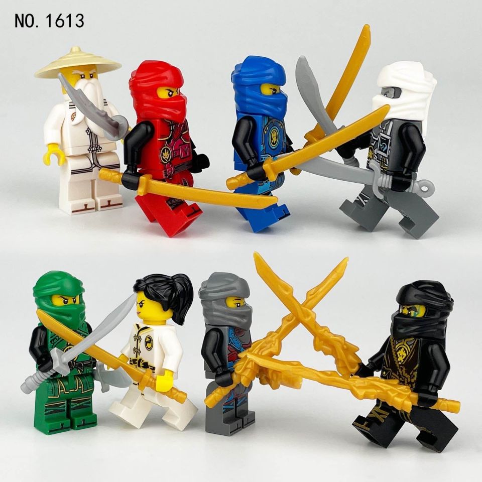 8 Adet Ninja go Lego uyumlu set görsel gibidir