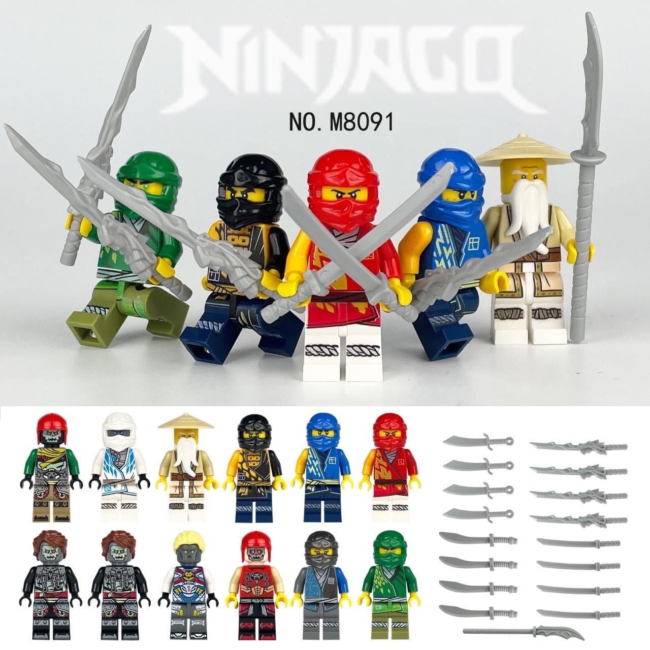 12 Adet ninja go Lego uyumlu set