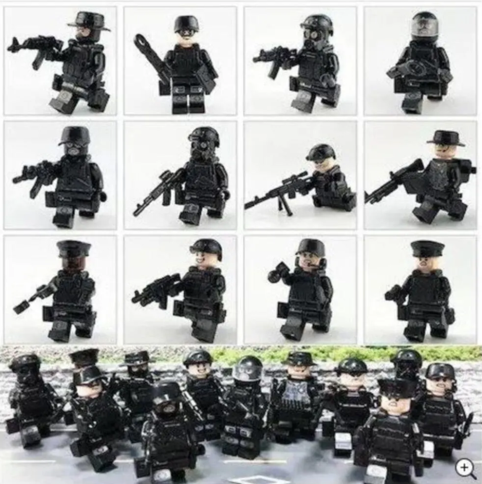 12 Adet Swat Operasyon Seti Aksesuarlar Lego Uyumlu