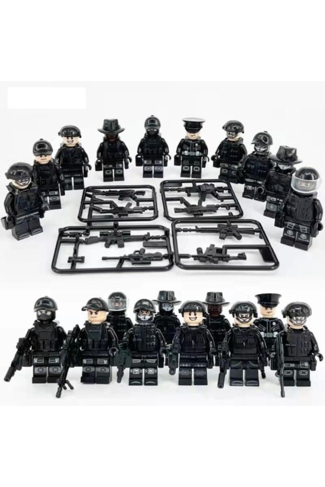 Legoedy Yeni 10 Lu Swat Asker Seti Lego Uyumlu Görsel Ile Aynı Gönderilir