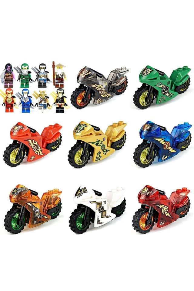 8 Adet Ninjago Motorlu Serisi Lego Uyumlu Görsel Ile Aynıdır