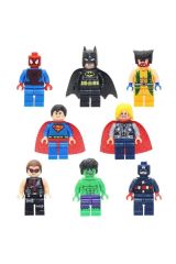 Uyumlu Marvel Set Batman Super Kahramanlar 8 Adet Hero Figür