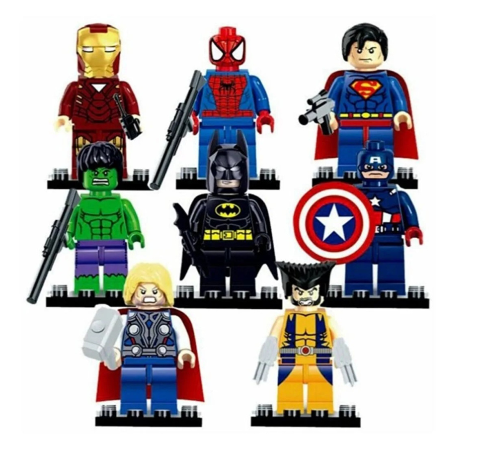8 Adet Lego Uyumlu Süper Kahramanlar Aksesuarlar Dahildir..