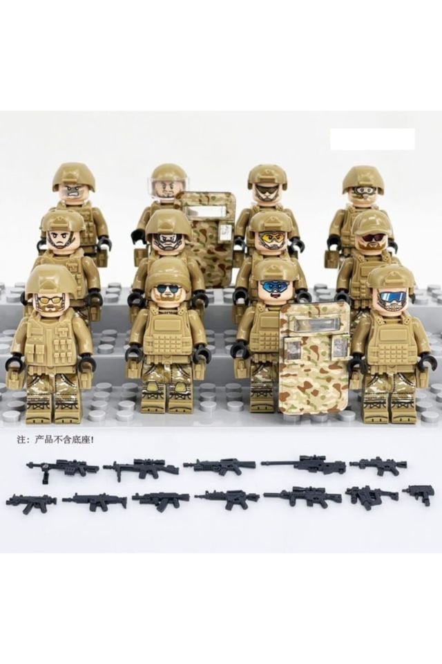 Legoedy 12 Li Lego Uyumlu Swat Asker Figürleri Görsel Ile Aynıdır.