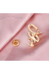 Eczacı broş  & yaka takısı eczane gold rengi