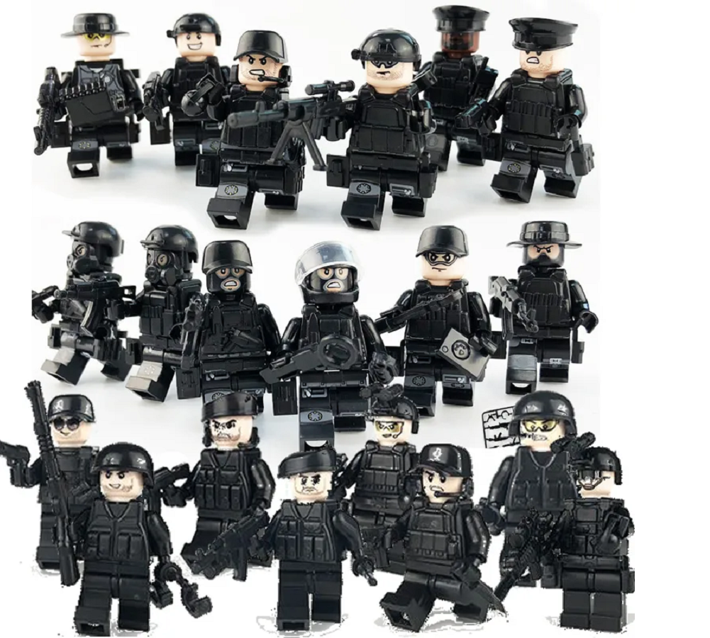 12 Adet Lego Uyumlu Swat Seti Görsel Ile Aynı Gelir
