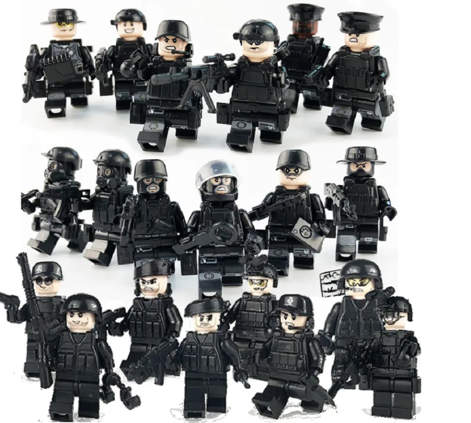 12 Adet Lego Uyumlu Swat Seti Görsel Ile Aynı Gelir