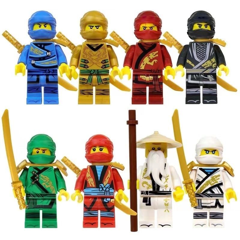 8 Li Set Ninja Lego Uyumlu Karakter Seti