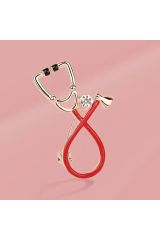 Doktor &Hemşire broş takısı yaka iğnesi steteskop  Hediyelik