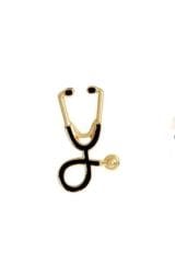 Broş doktor , Hemşire broş takısı yaka iğnesi steteskop  hemşirelik günü hediyelik