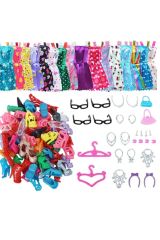 46 Parça Oyuncak Bebek ve Aksesuarları Barbie Frozen Uyumludur görsel gibidir