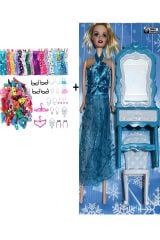 47 Parça Oyuncak Bebek Ve Aksesuarları Barbi Frozen Uyumludur Görsel Gibidir