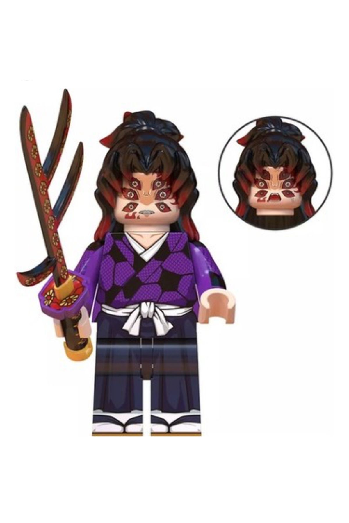 Mini Figür Anime Yapı Taşları Kokushibo
