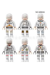 8 adet astronot yapı taşları seri