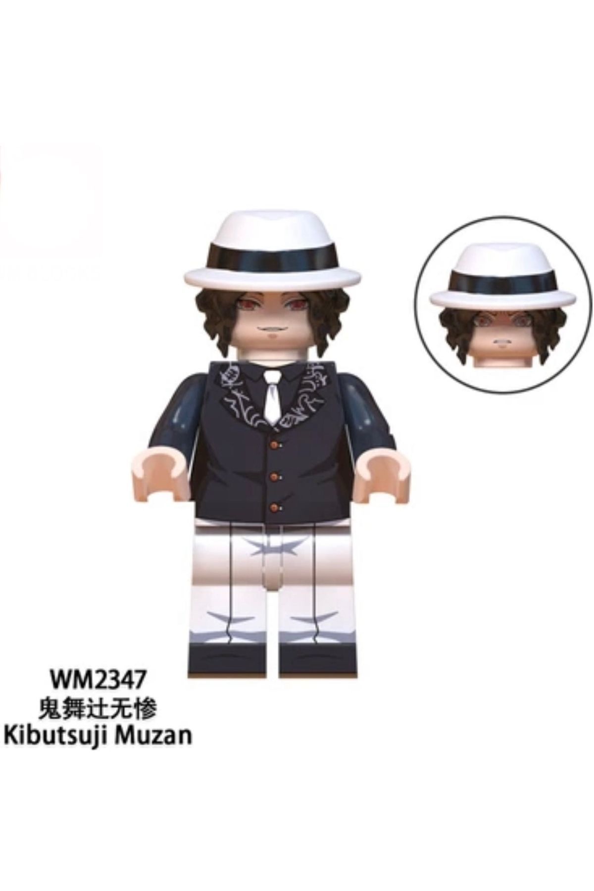 Mini Figür Anime Yapı Taşları  Kibutsuji Muzan