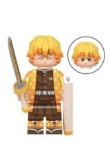 Yapı taşları anime mini figür Agatsuma Zenitsu