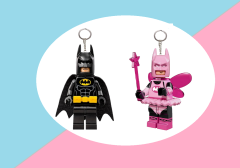 2  adet Mini fiğür anahtarlık Batman serisi okul çantası süsü