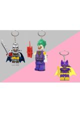 3 adet Mini fiğür anahtarlık Batman serisi okul çantası süsü