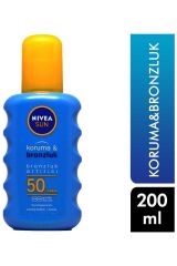 Sun Koruma ve Bronzluk Artırıcı Güneş Spreyi 50 Spf 200 ml 4005900253750
