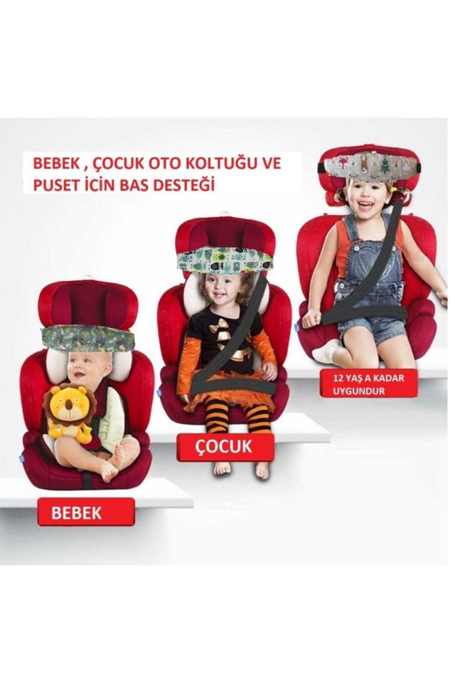 Oto Koltugu Ve Puset Için Baş Destegi %100 Pamuk Kumaştan Üretilmiş